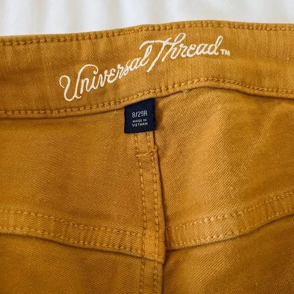 High Rise Skinny jean - Mustard Yellow - Picture 5 of 6